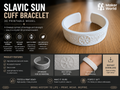 Slavic Sun Cuff Bracelet