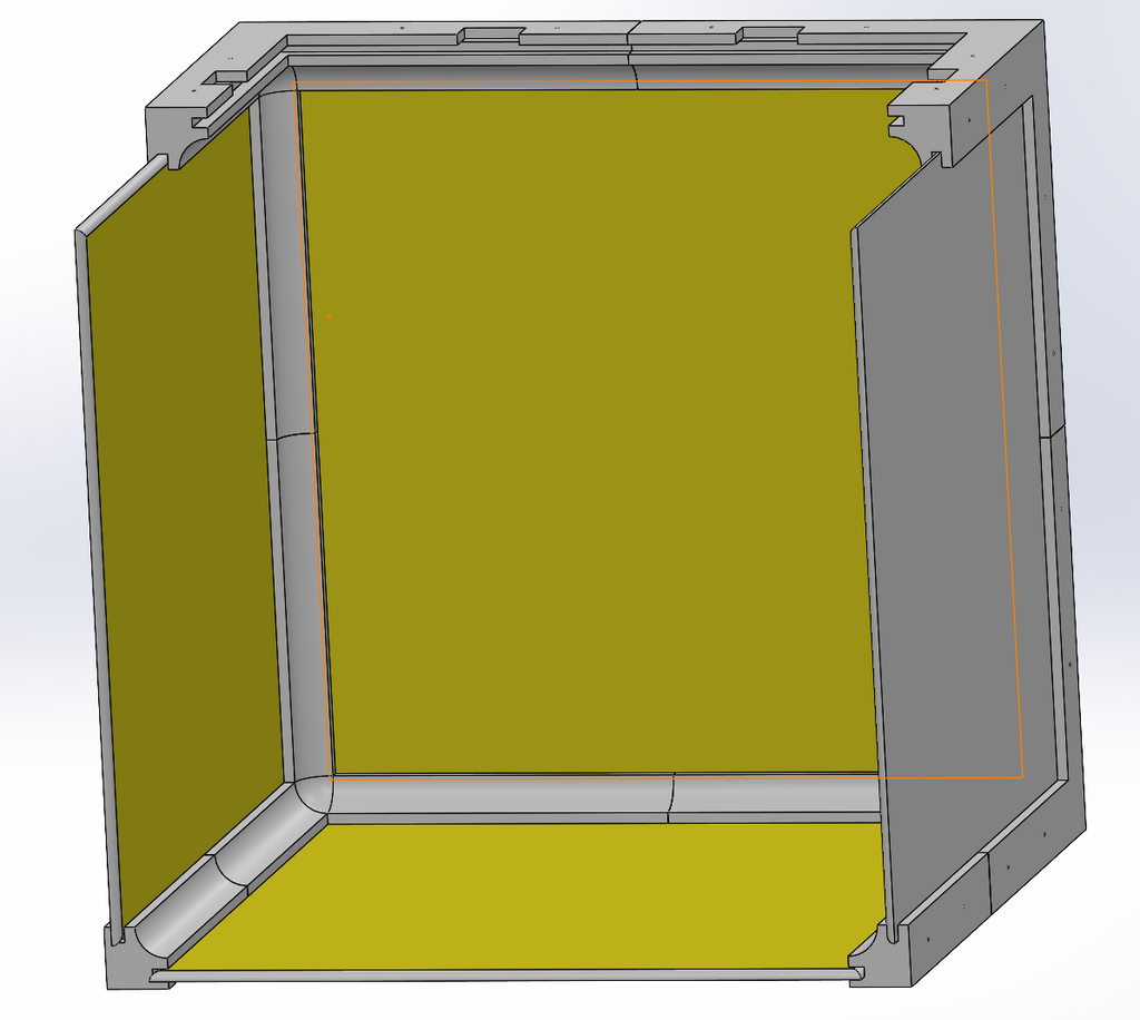 Modular Photo booth light box with duo color