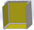 Modular Photo booth light box with duo color