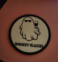 Morgan Wallen Coaster Whiskey Ghost