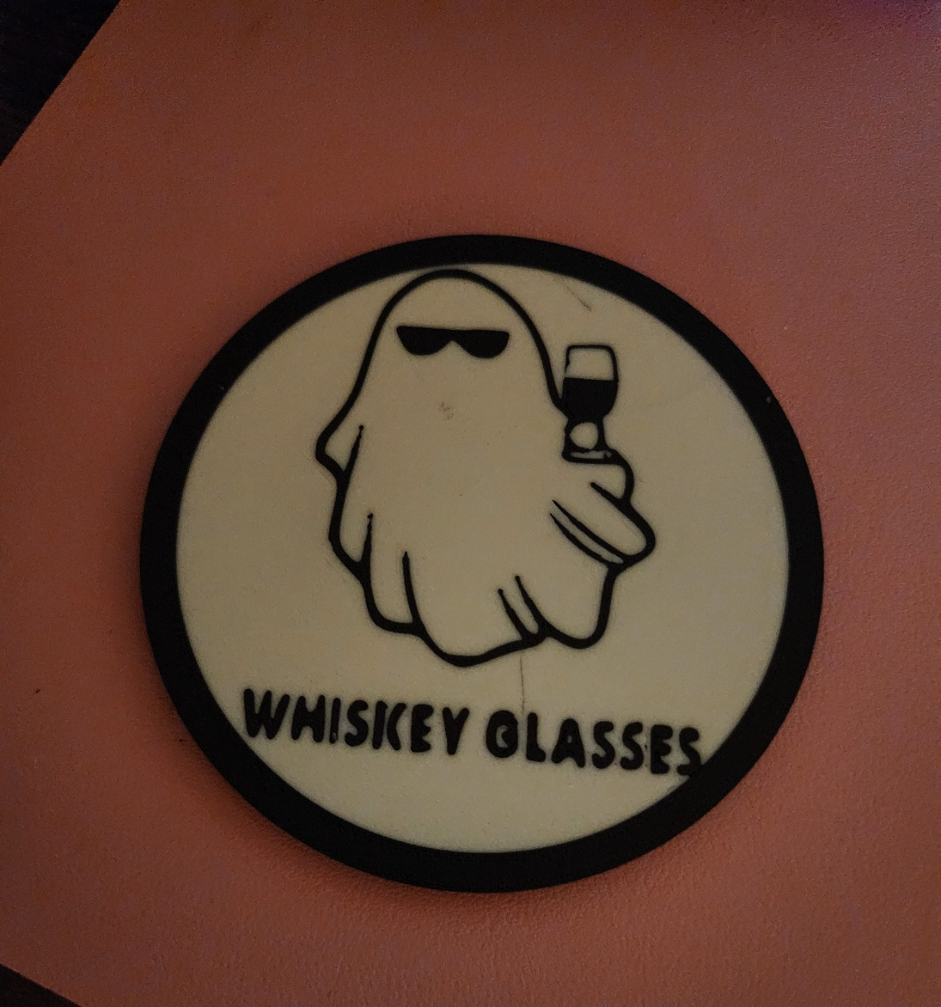Morgan Wallen Coaster Whiskey Ghost