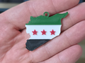 Syrian Map & Flag - KeyChain
