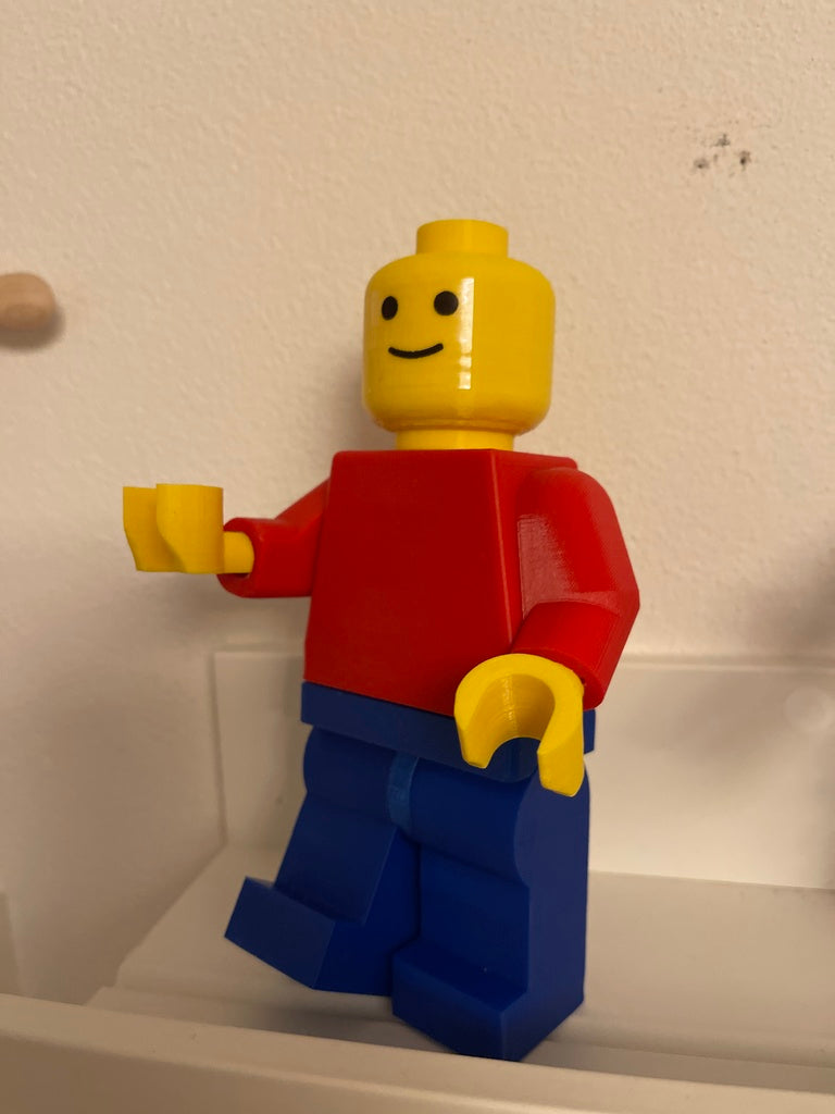 Brick Man Head for Blank Giant Minifig