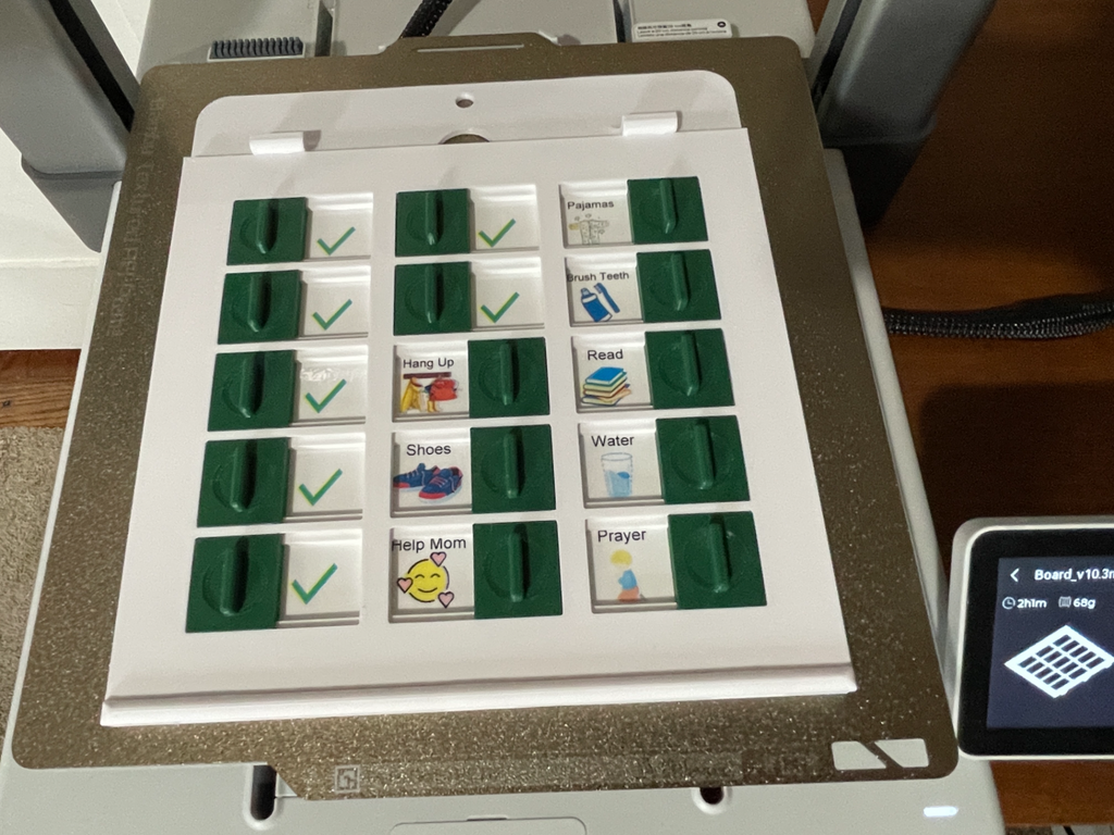 Routine Checklist Board