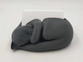 Adorable Sleeping Cat Business Card Holder