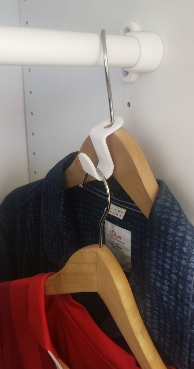Coat hook clothing hanger extension
