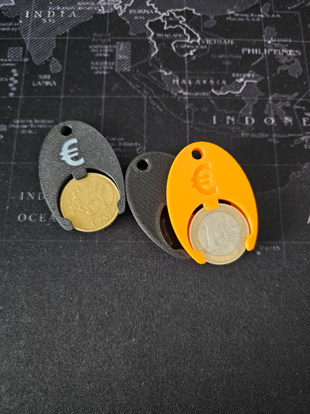 Euro coin holder strong hold