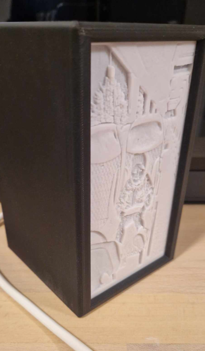 Lithophane picture frame 150x85x4mm