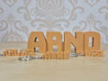 Customizable Name Keychain with Adjustable Spacing
