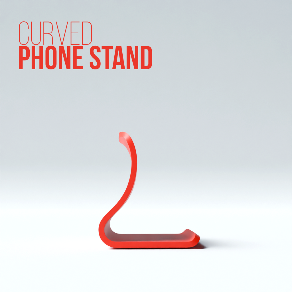 Curved Minimal Phone Stand