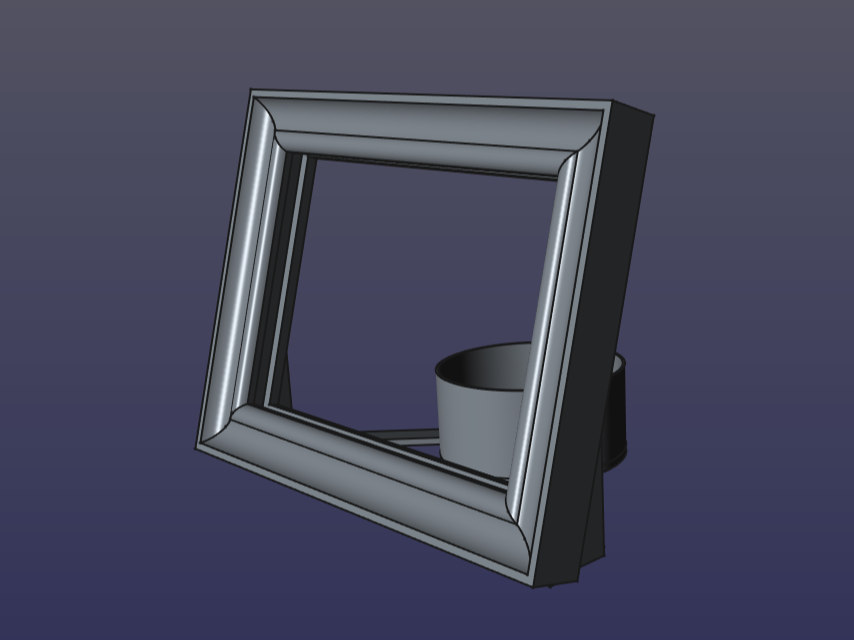 Mini Lithophane Frame for LED Tea Light