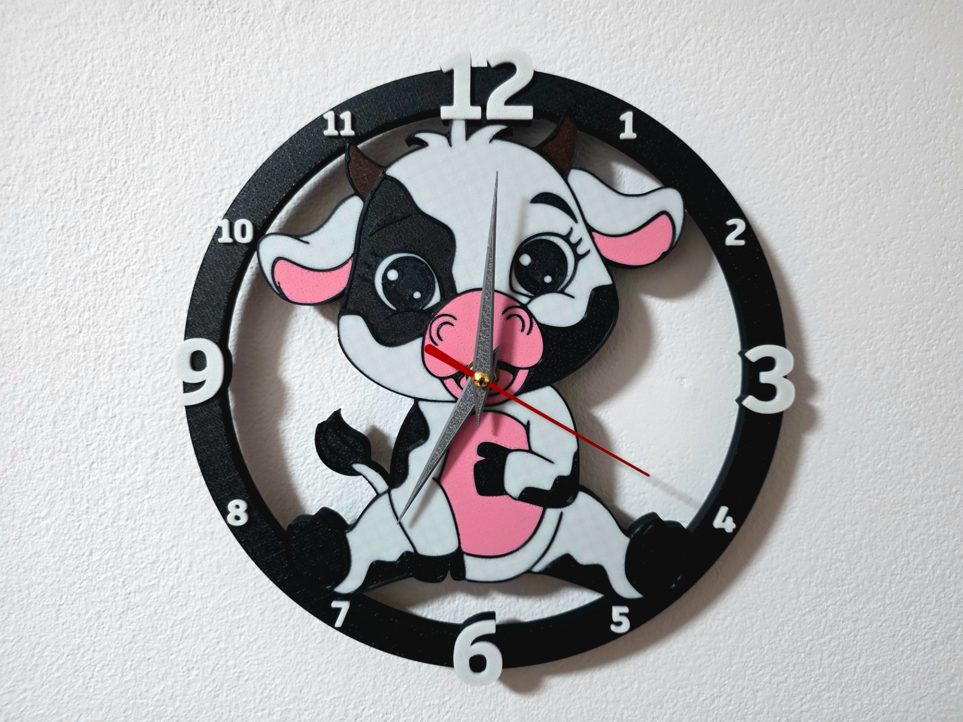 Clock with a Cow