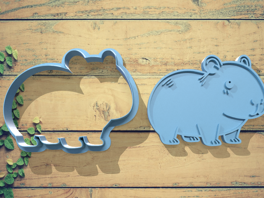 Capybara Cookie Cutter