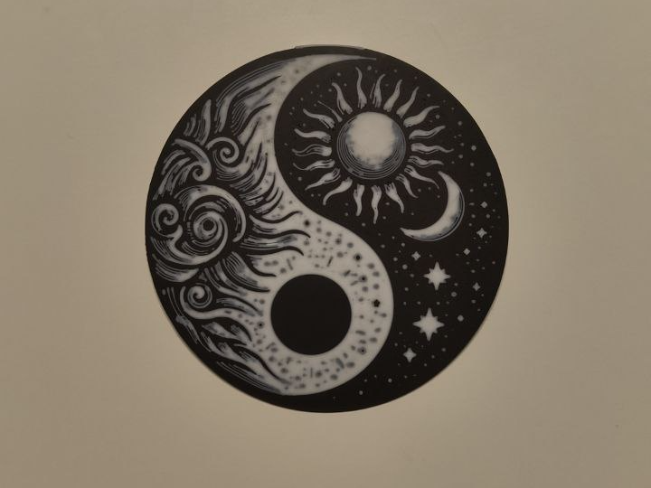 yin and yang coaster