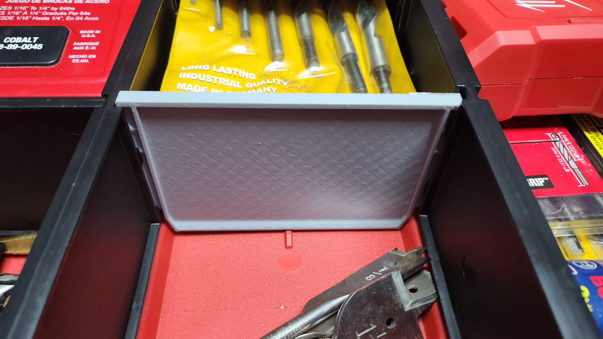 Short divider for 3-drawer Packout toolbox