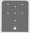 Template for mounting BLUM hinges and Tip-On