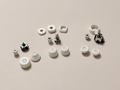 Rotary encoder knob, joystick cap and cover