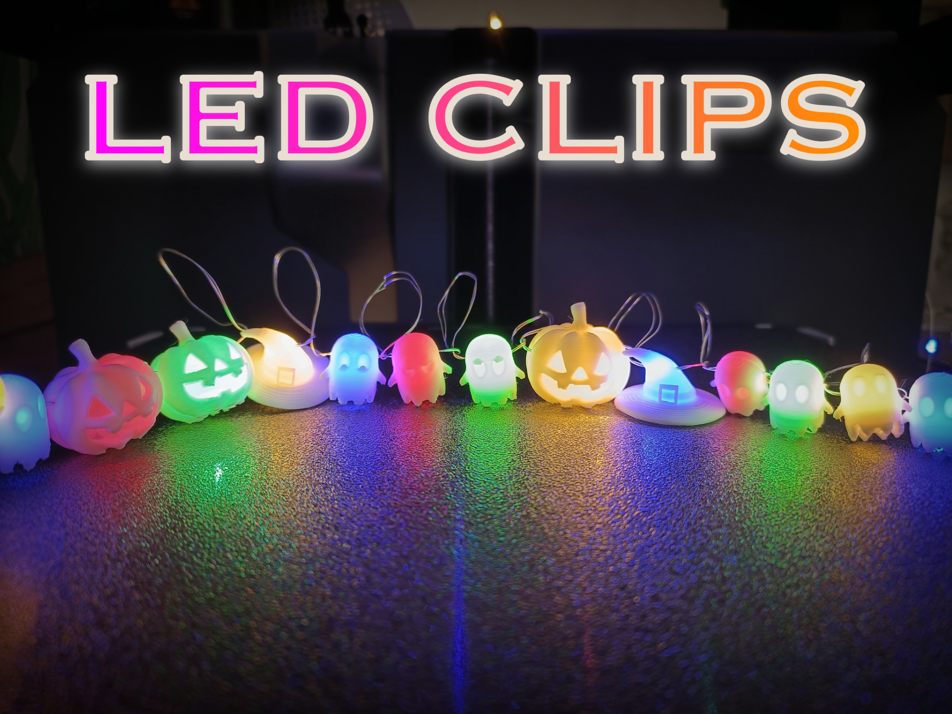 Halloween fairy lights - clips led