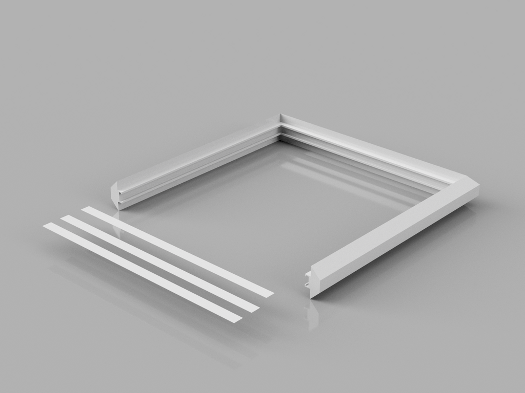 BETA - light insert for connecting 2 photo boxes (LED strip not included)