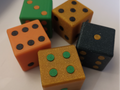 Big dice with rivets
