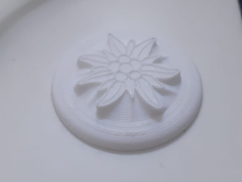 Edelweiss flower stamp
