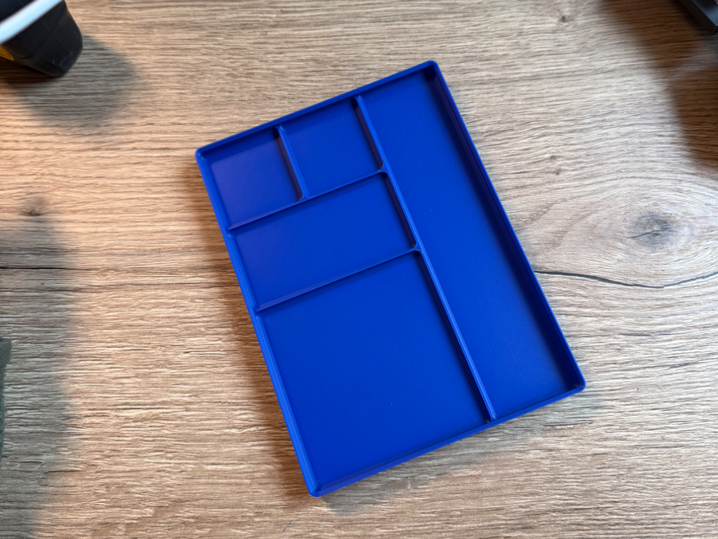 Gridfinity parts tray 3x4 1.5u height