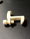 Hook with clamp for desk / gancio per scrivania