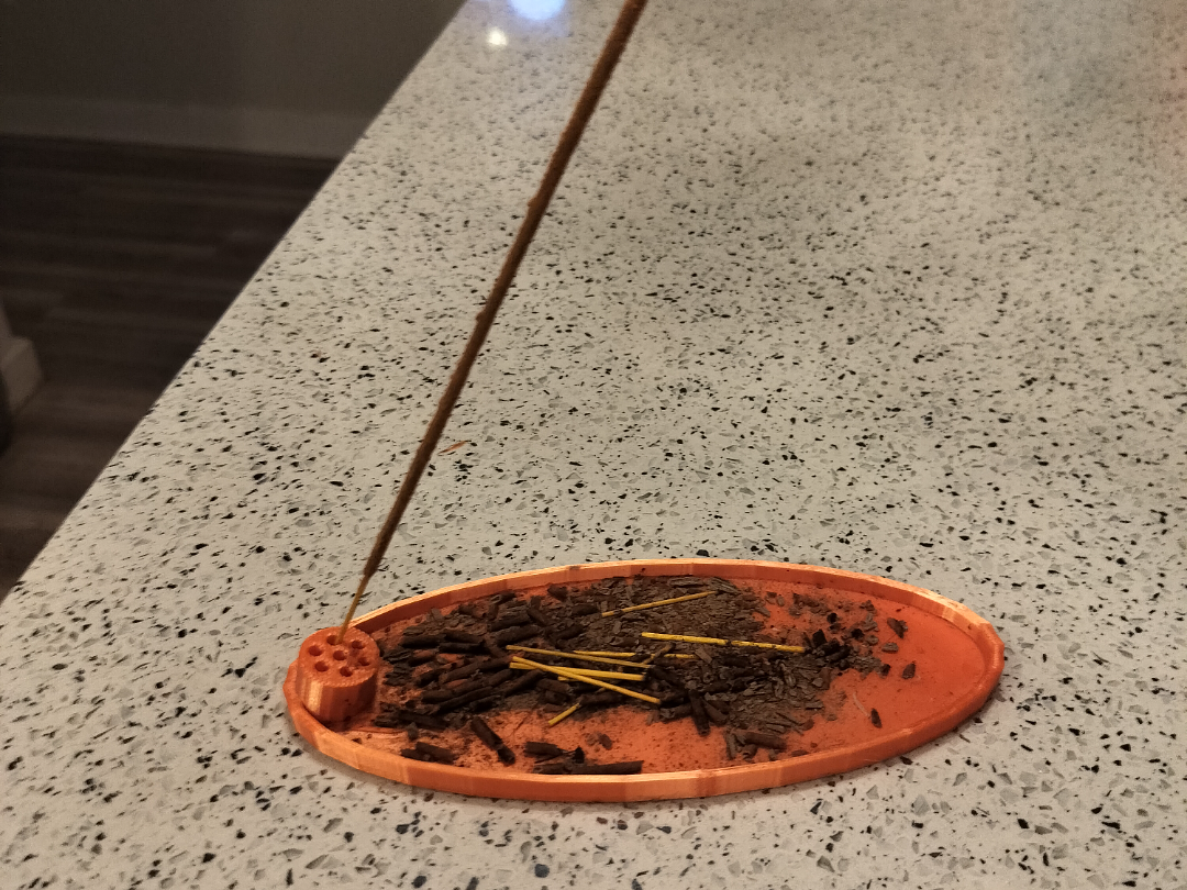 Simple Incense Holder with Tray