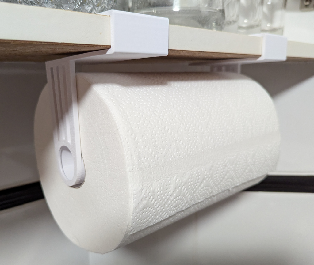 XL Paper Towel Holder (140mm diameter, 18mm shelf)