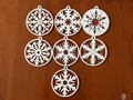 Christmas tree snowflakes