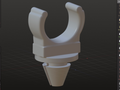 Hood rod/prop clip