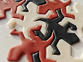Escher Lizard cutter, clay or cookies, with struts