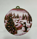 Christmas landscape in snow globe hueforge