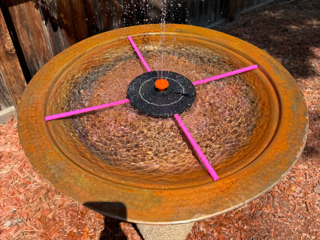 Solar Bird Bath Stabilizer