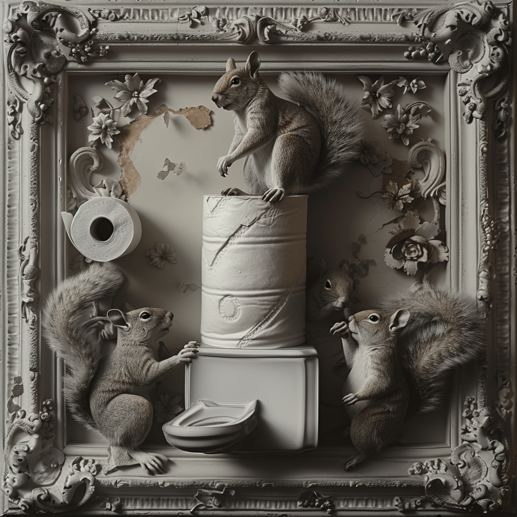 Squirrels Stealing Toilet Paper