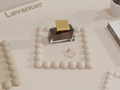 Aesthetic bubbles rect tray container storage