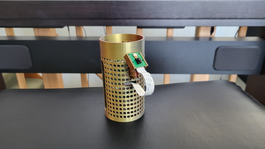 Raspberry Pi 4b Cylindrical Case with Camera Mount