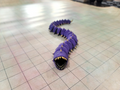 Articulated Worm With Spikes and Teeth