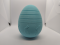 Easter Egg Open with rabbit decor