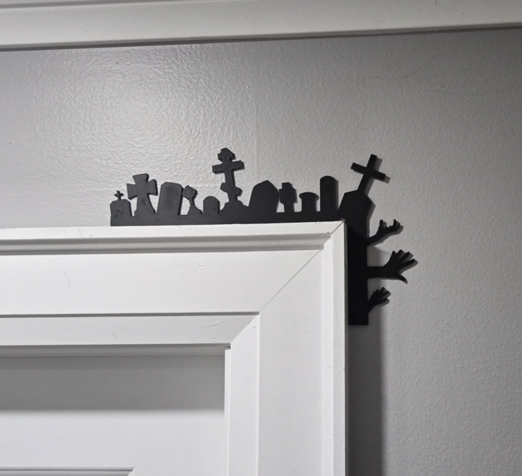 Halloween Tombstone Door Corner