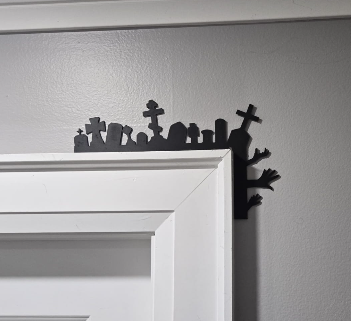 Halloween Tombstone Door Corner
