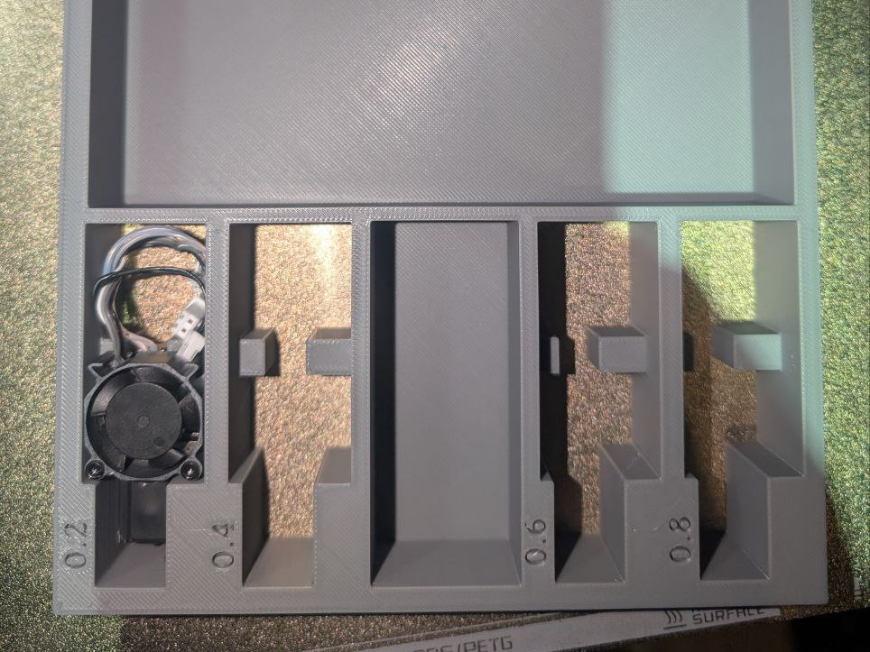 Full size X1C hotend insert 4 AMS Riser v2 drawer