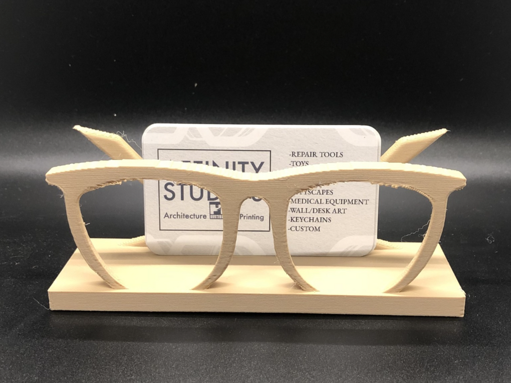 Glasses Form Business Card Holder