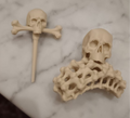 Skeletal Chignon with Brooch
