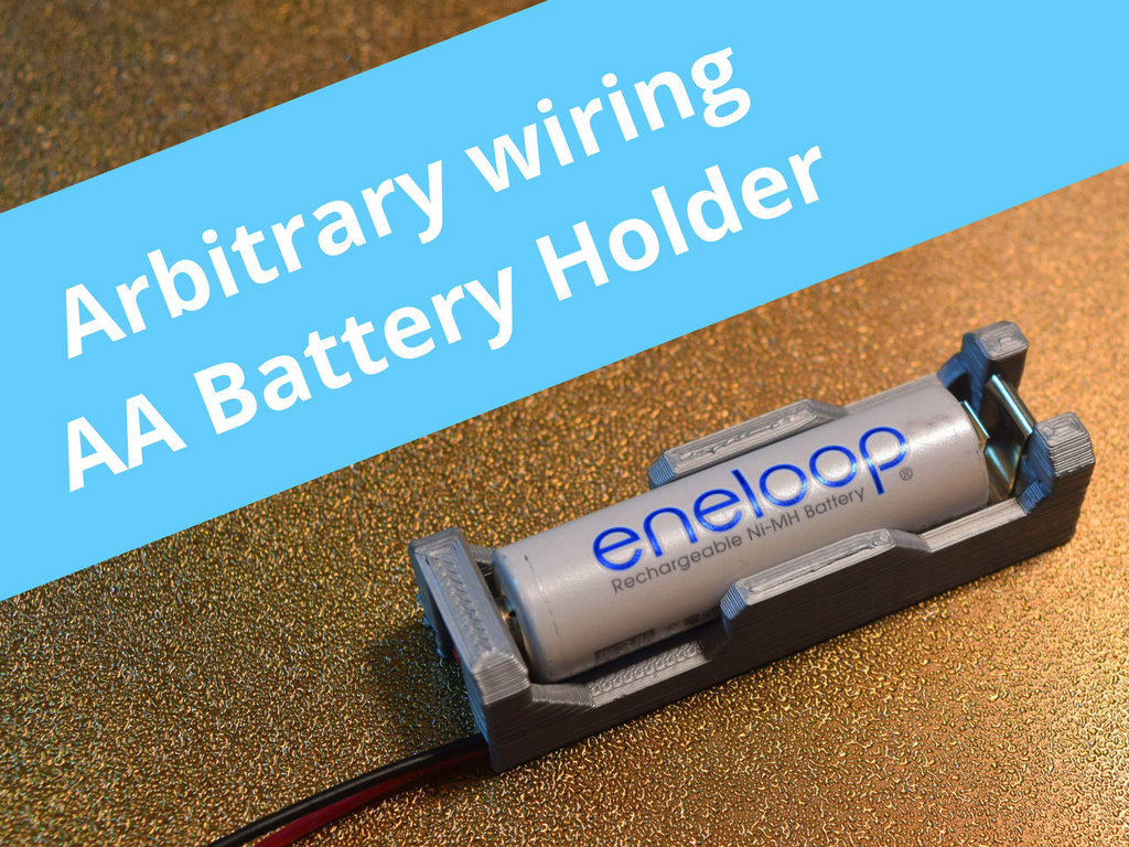 AA Battery holders with free wiring