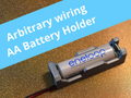 AA Battery holders with free wiring