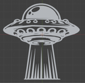 UFO Vector 2D Art