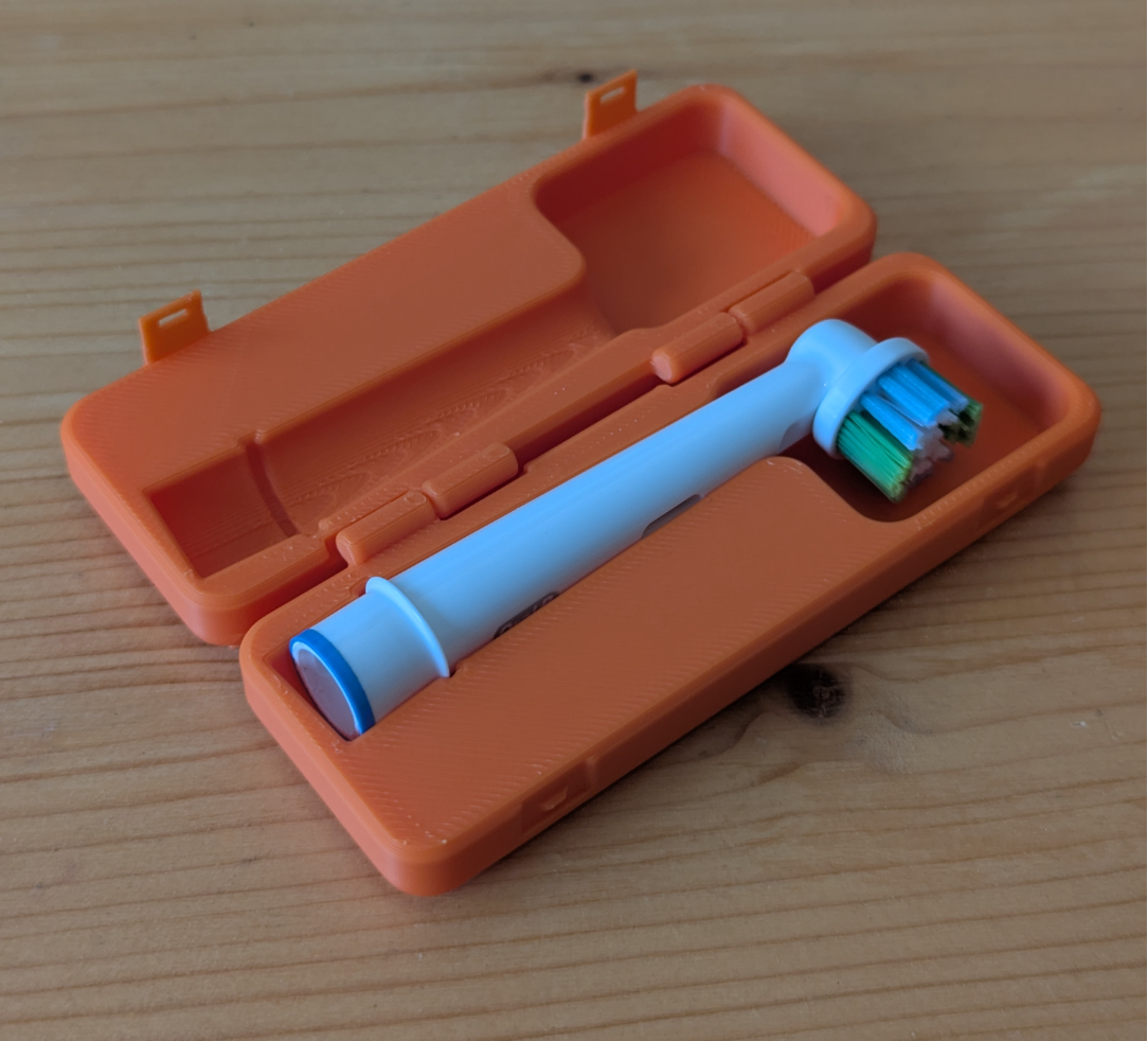 Oral-B hinged travel case