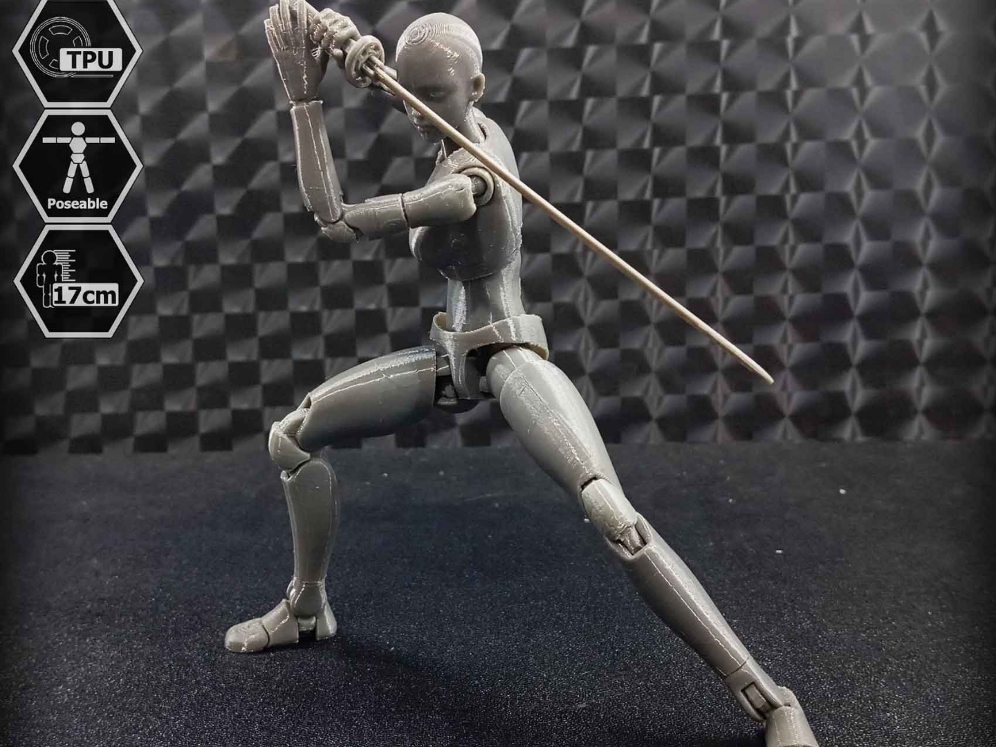 1/10 Scale TPU Joint Action Figure E.V.A 02