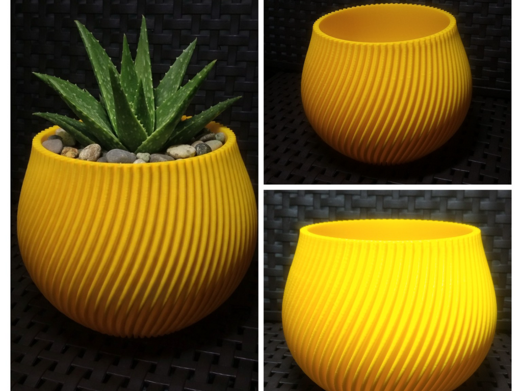 Spiral Planter (2 Sizes) – Commercial use allowed